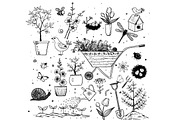 Garden sketches, an Illustration by Elina_Li (Thumbnail 5 of 15)