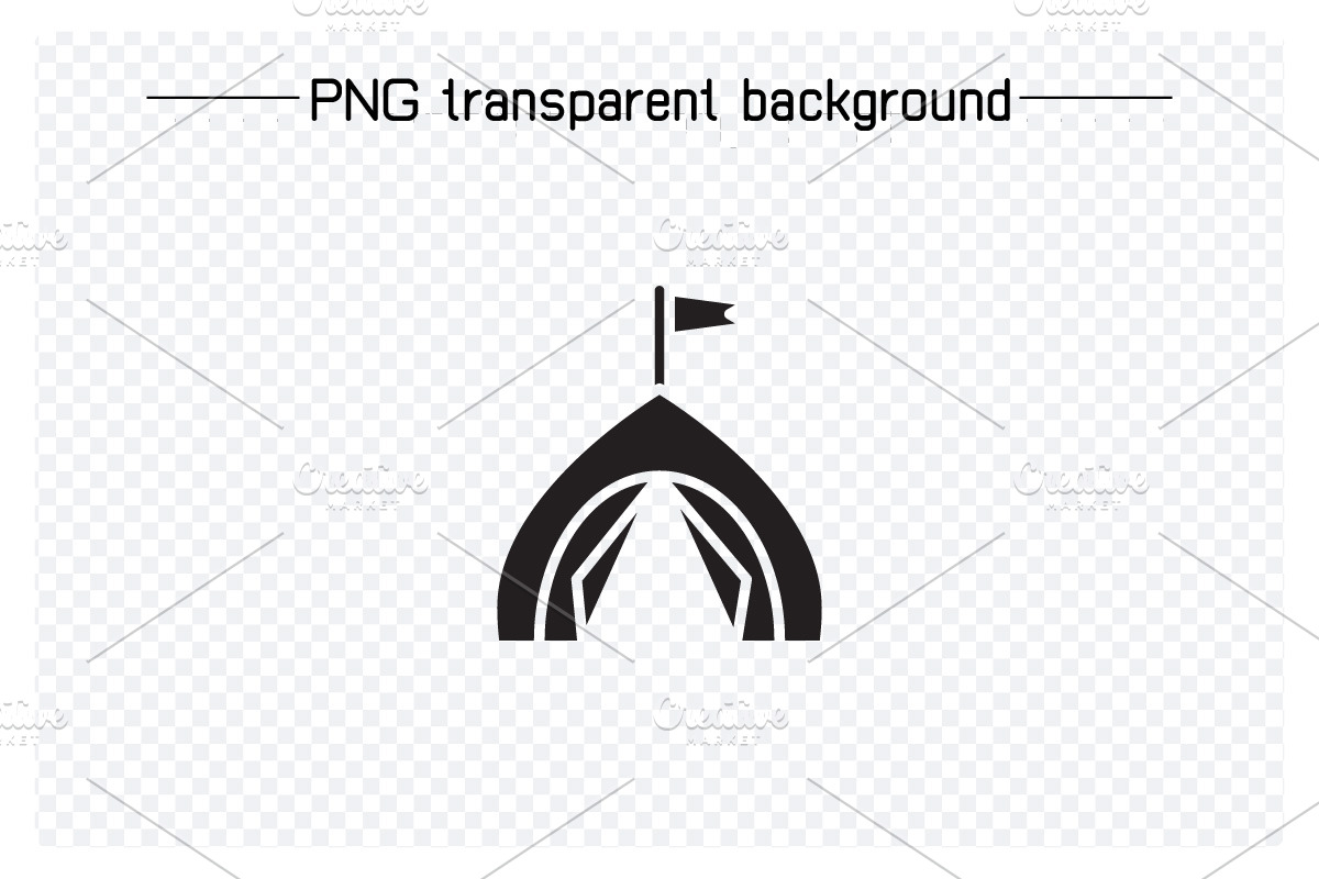Camping Tent Icons, a Solid Icon by Designfour (Photo 4 of 7)