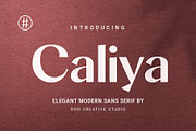 Caliya Elegant Modern Sans serif Fon, a Sans Serif Font by RHD Creative Studio (Thumbnail 1 of 11)