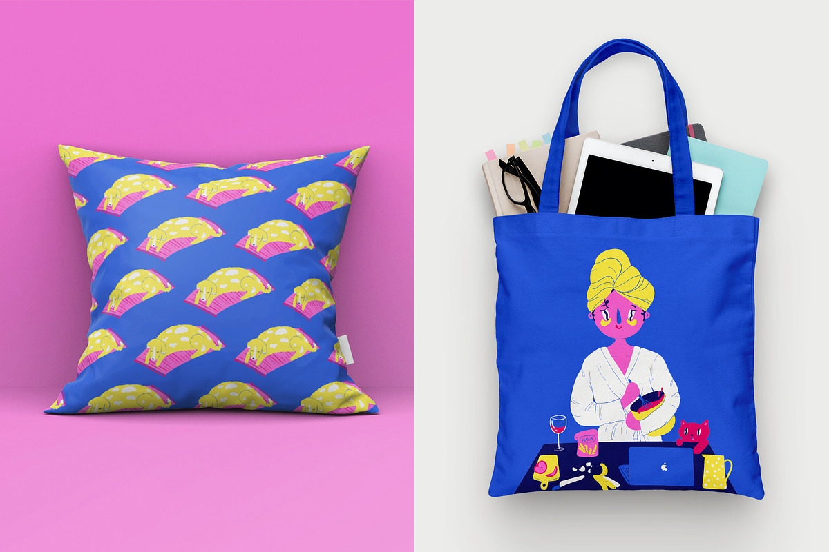 Girls: Patterns and Illustrations, a Pattern Graphic by marmarina (Photo 6 of 10)