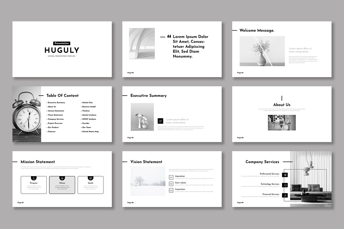 Clean & Minimal Presentation PPT, a Presentation Template by Mighty-Slide (Photo 2 of 4)