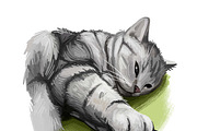 Cats and Kittens, 160 png breeds, an Animal Illustration by Dneprstock (Thumbnail 6 of 11)