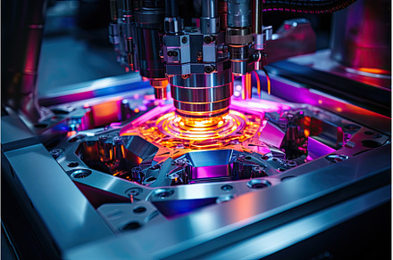 Process of laser manufacturing high, an Industrial Photo by Neirfy