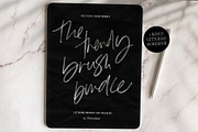 Lettering Brush Bundle + Workbook, a Brush Add-On by Darla Studio (Thumbnail 1 of 16)