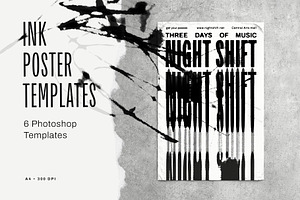 Ink Poster Templates, a Poster Template by Inartflow