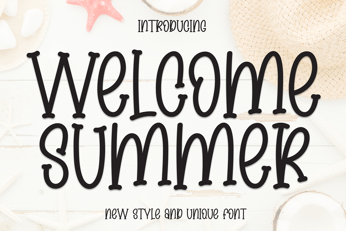 Welcome Summer | Script Font, a Script Font by Scratchones (Photo 1 of 8)