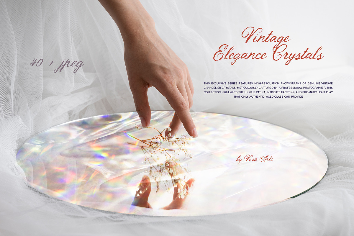 Vintage Crystal chandelier backdrops, a Background Graphic by Vero Arts (Photo 8 of 15)