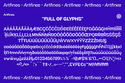 Artfines, a Sans Serif Font by artism_design (Thumbnail 7 of 7)
