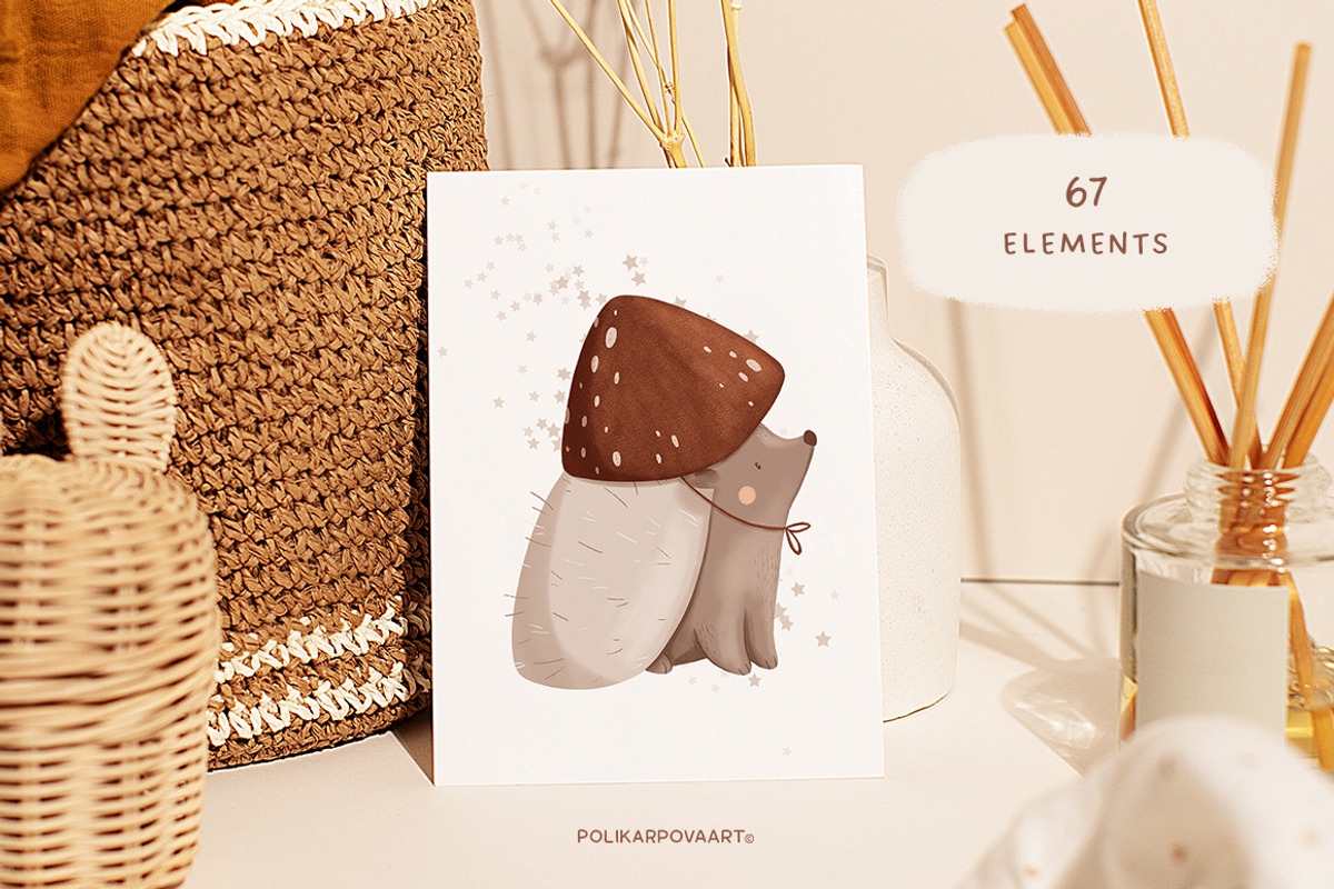 Mushroom Fairies. Kids collection, an Animal Illustration by polikarpovaart (Photo 13 of 15)