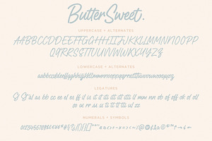 ButterSweet Smooth Script Font