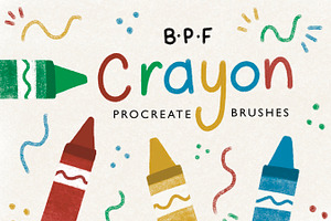 BPF Crayon Procreate Brush Pack