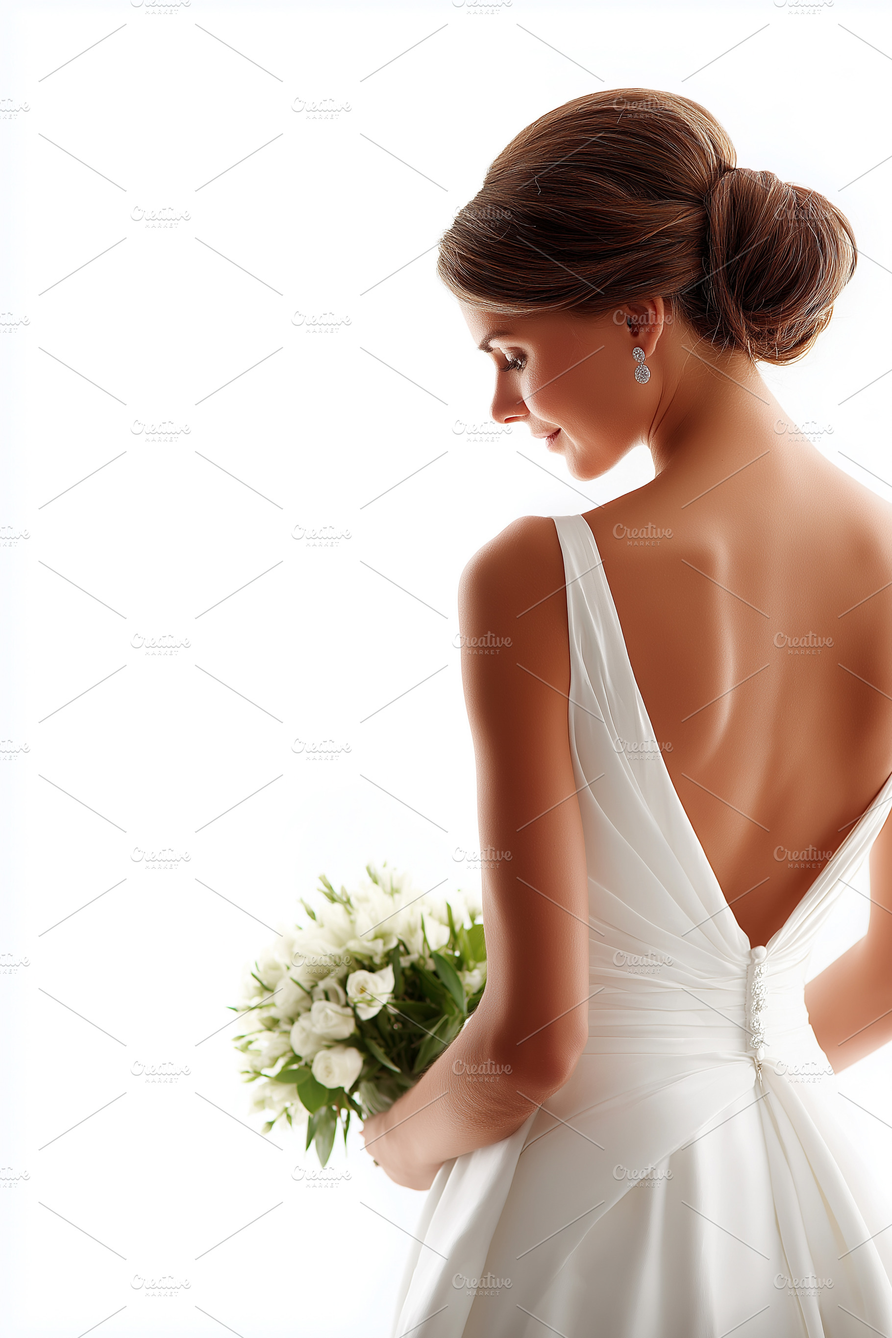 Rear view on a bride in beautiful, a Person Photo by MistyDay