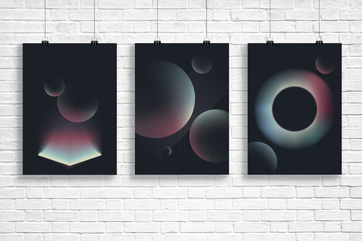 Abstract gradient composition, a Decorative Illustration by MaximGertsen (Photo 3 of 9)