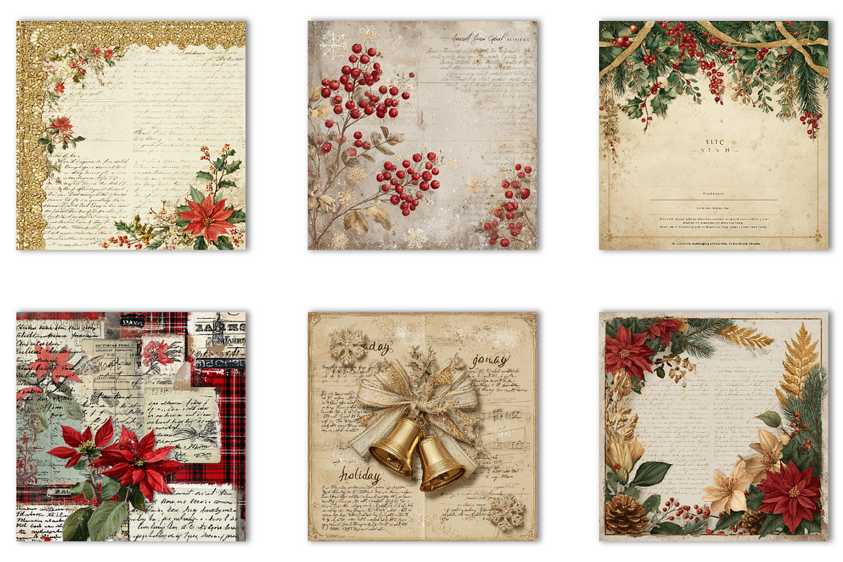 Christmas Journal Paper, an Illustration by CreationArt (Photo 2 of 4)