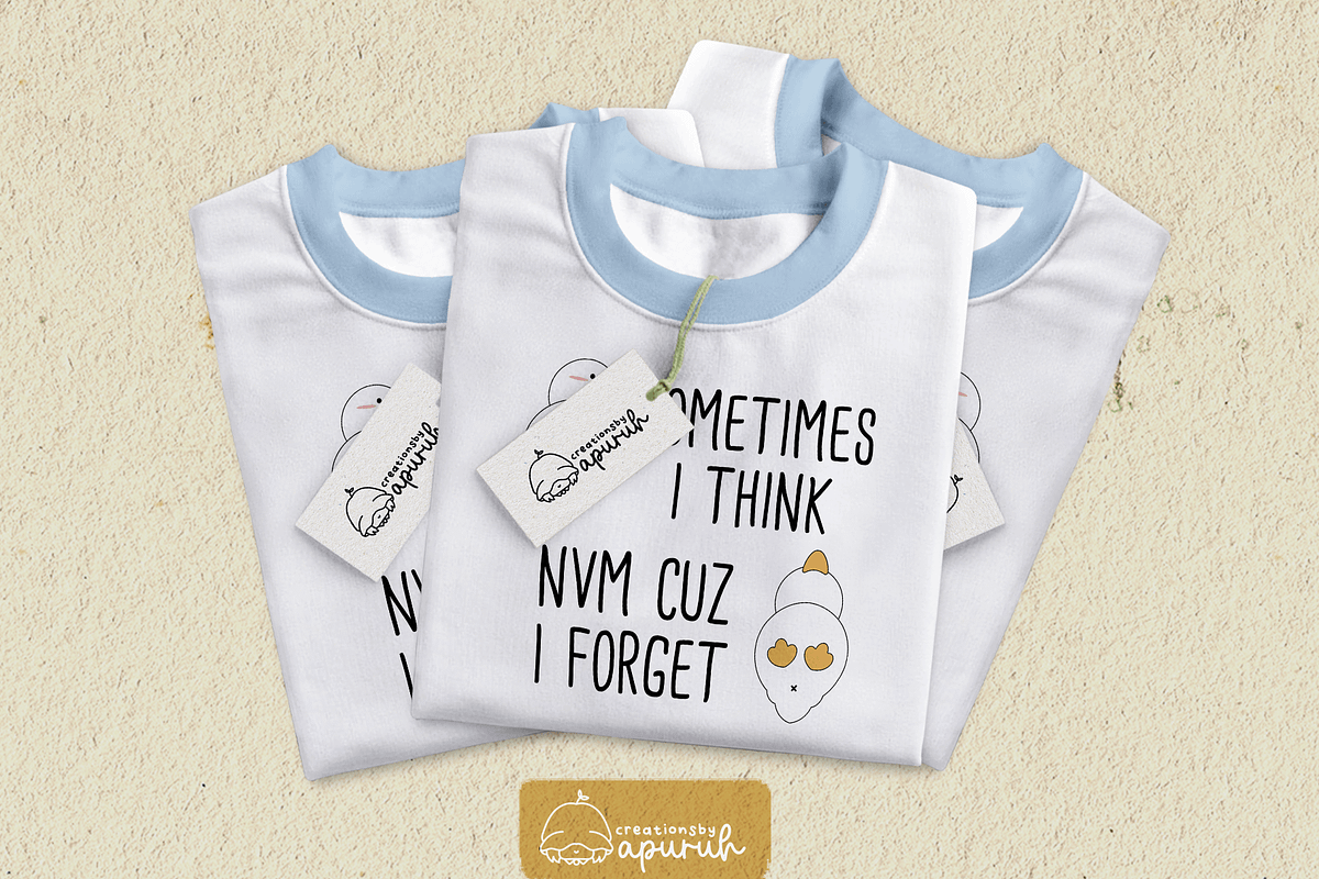 Cute Duck Funny Witty Quotes Meme 2, a Stationery Template by creationsbyapuruh (Photo 2 of 7)