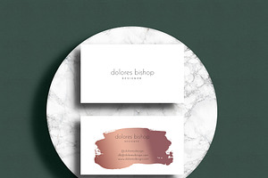 Beautiful Rose Gold Business card