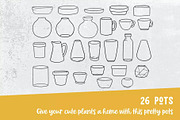Procreate Plants & Pots Stamp Set, a Brush Add-On by PaperMoon (Thumbnail 8 of 10)