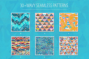 Wavy mosaic patterns, a Pattern Graphic by Gudiny (Thumbnail 6 of 6)