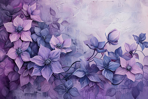 A painting featuring delicate purple, a Photo by Iftikhar Alam