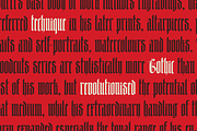Durers Woodcut blackletter gothic, a Blackletter Font by kaer_shop (Thumbnail 10 of 12)