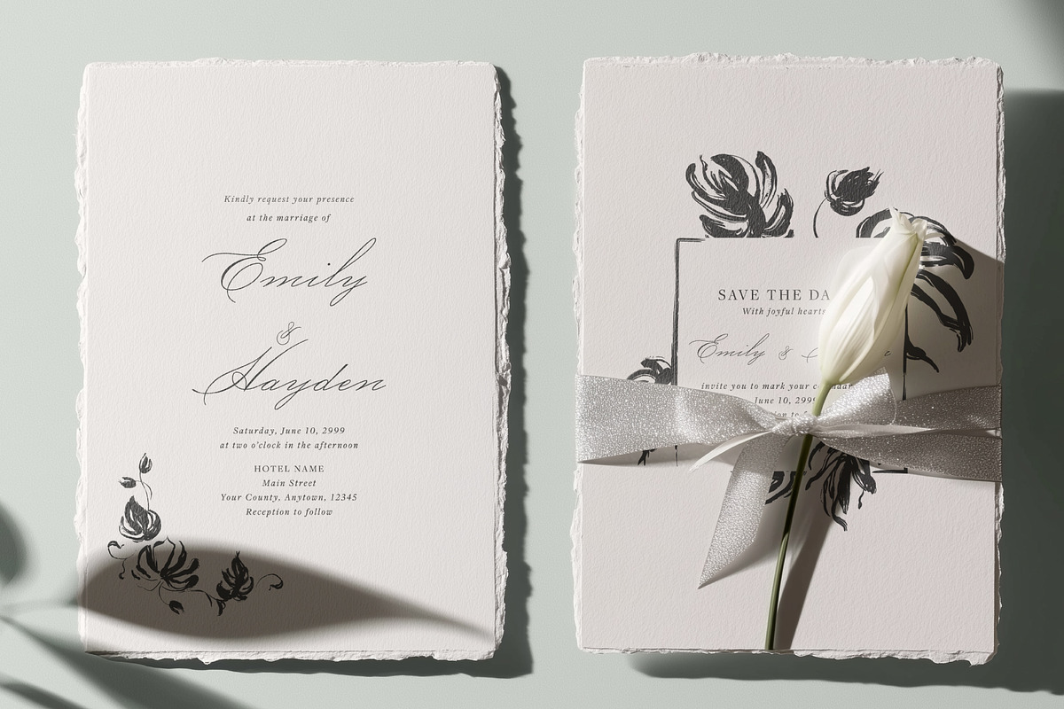 Monstera Ink Brush Botanical Vector, a Decorative Illustration by Momosama Studio (Photo 7 of 9)