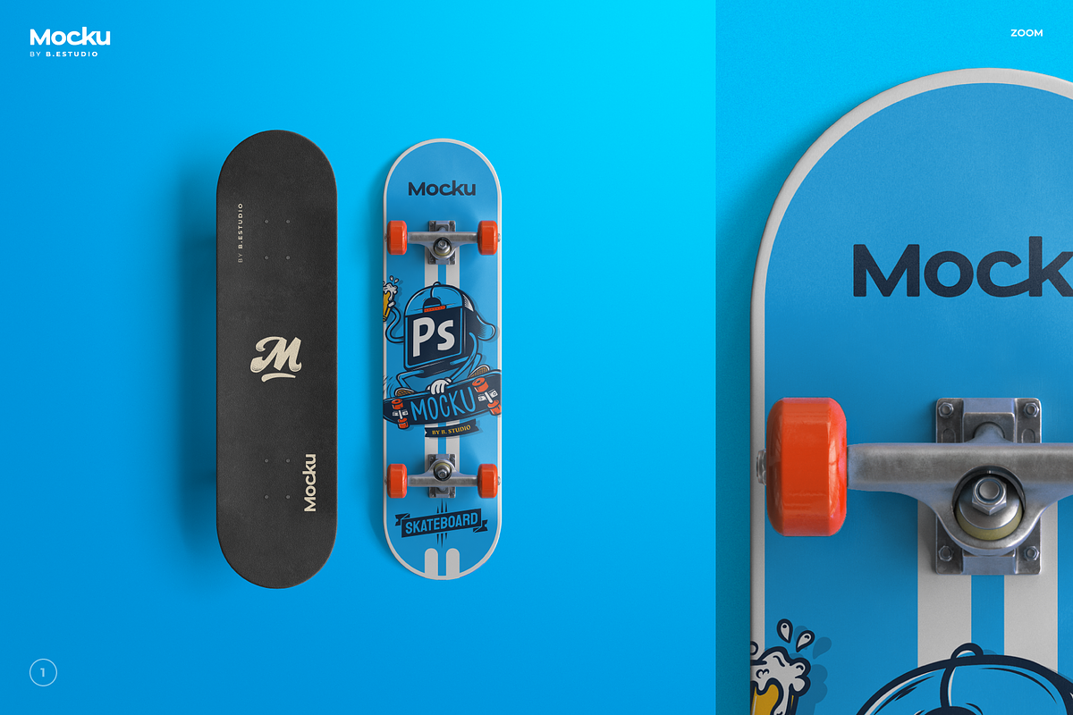 Skate mockup, a Product Mockup by Mocku (Photo 6 of 15)