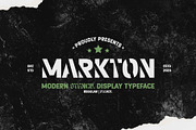 Markton – Modern Stencil Typeface, a Sans Serif Font by Drizy (Thumbnail 1 of 10)