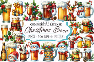 Christmas Beer Sublimation Bundle, an Illustration by designcity5