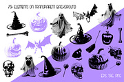 Retro halftone Halloween collection, a Texture Illustration by Lana Sham (Thumbnail 17 of 20)
