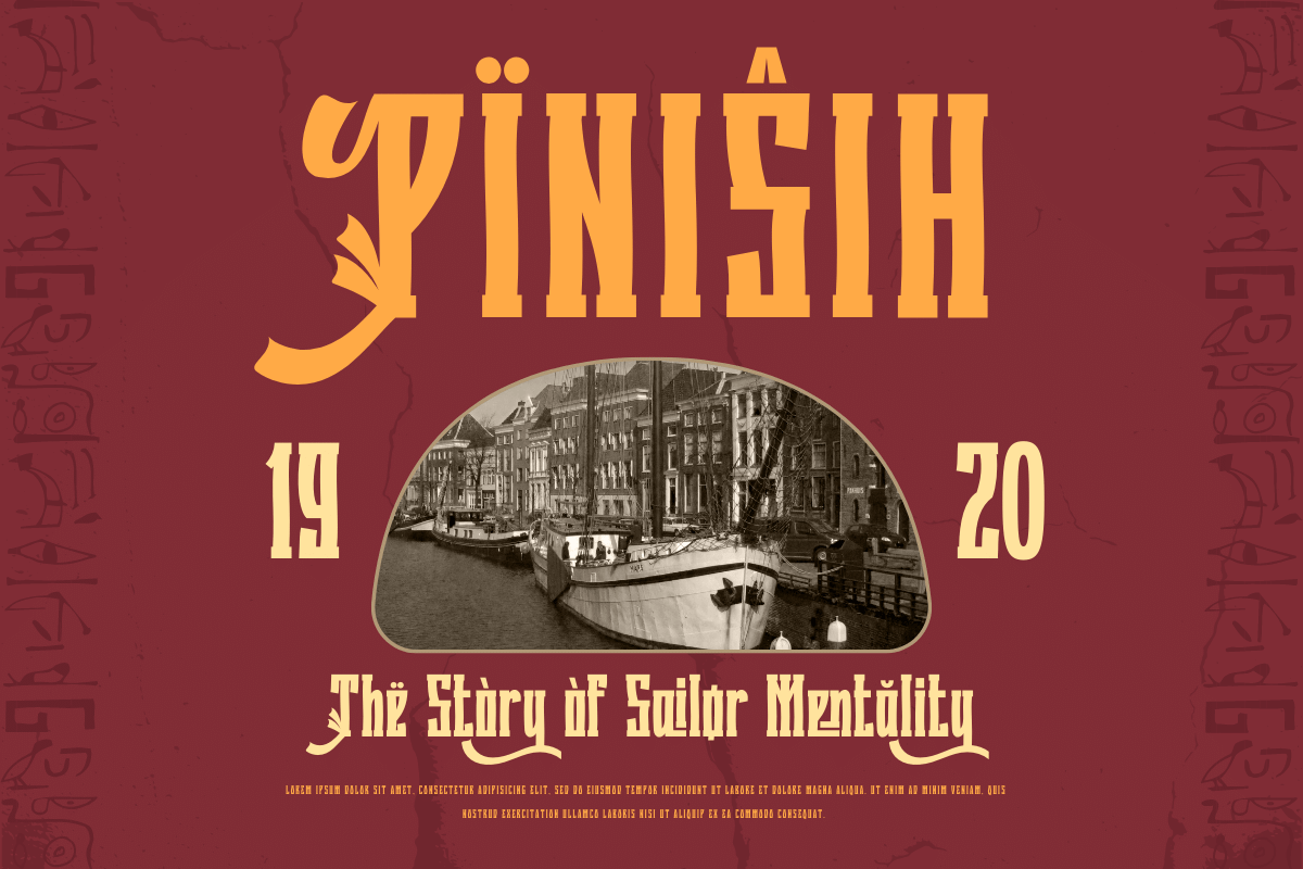 Quzirah – Retro Condensed Font, a Serif Font by twinstd (Photo 3 of 13)