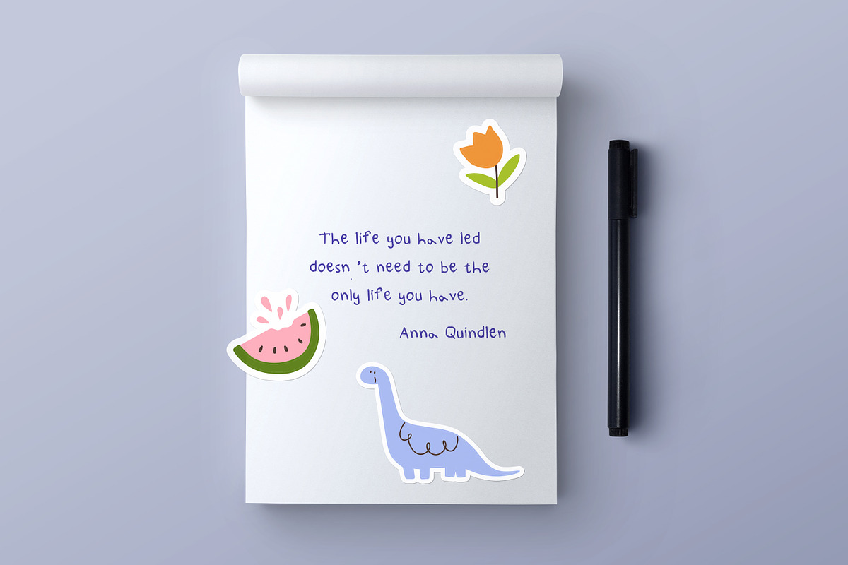Cute sticker pack, doodle elements, a Decorative Illustration by Good Studio (Photo 5 of 7)