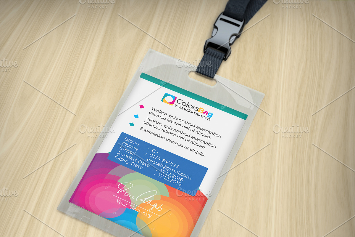 ID Card Template, a Card Template by Cristal Pioneer (Photo 3 of 5)