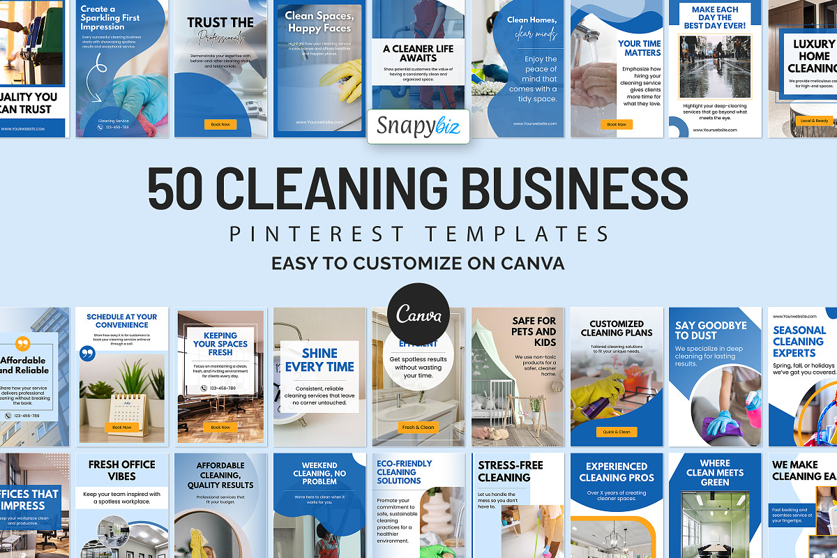 Cleaning Business Pinterest Design