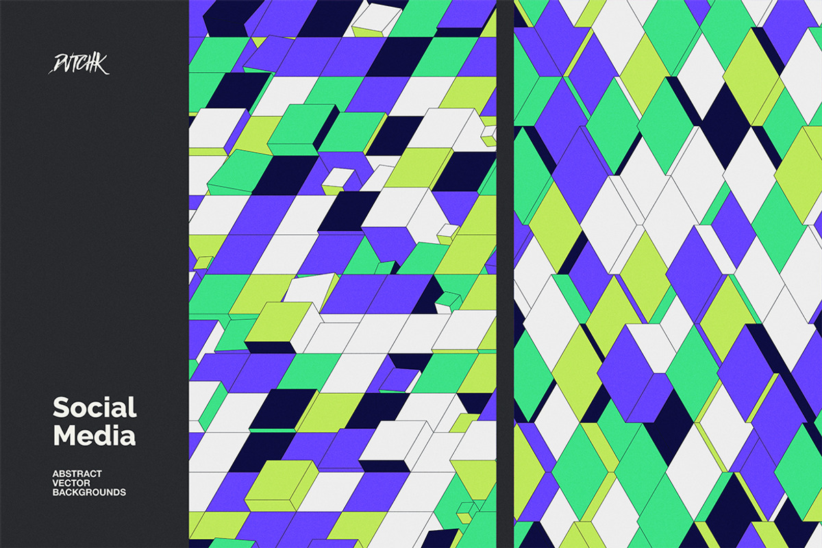 Social Media Vector Backgrounds V 01, a Background Graphic by dvtchk (Photo 7 of 10)