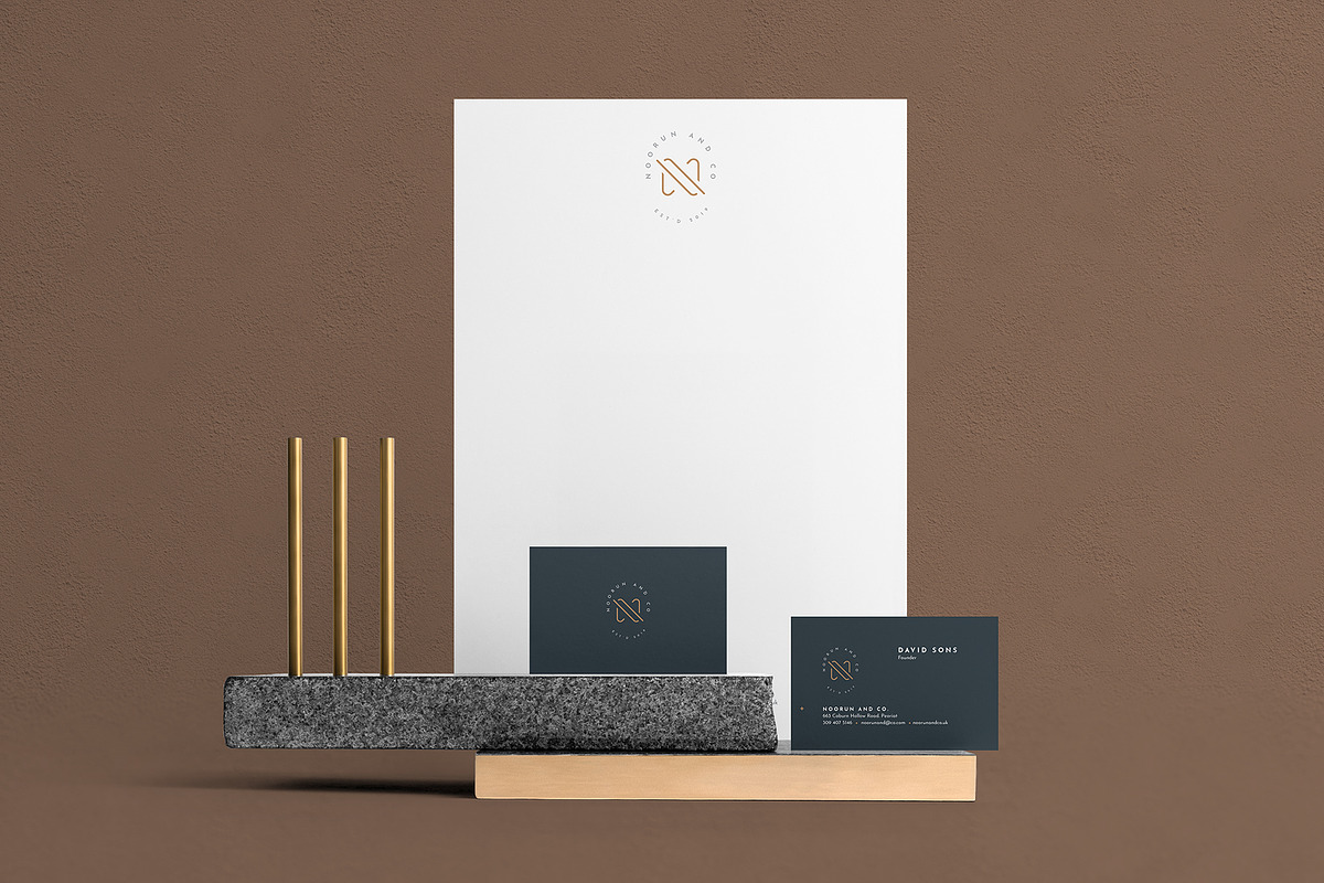 Noorun and Co. Brand Identity, a Stationery Template by AyshaCanvas (Photo 3 of 7)