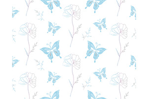 Butterflies Patterns & Illustrations