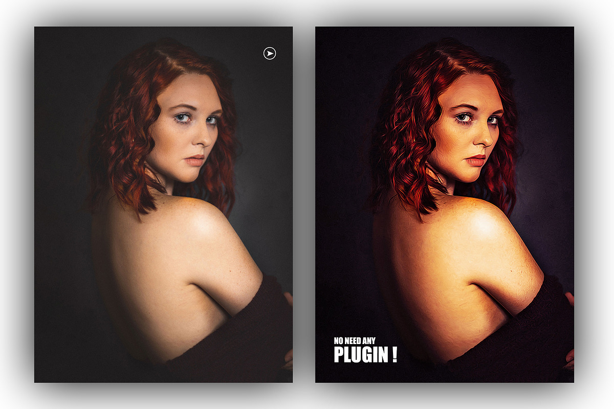 Candle Light Oil Painting, an Action Add-On by DesignCave (Photo 5 of 5)