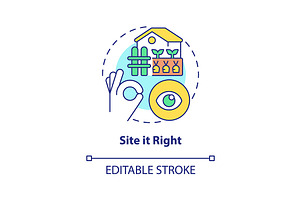 Site It Right Concept Icon