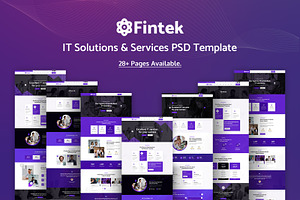 Fintek - IT Solutions PSD Template
