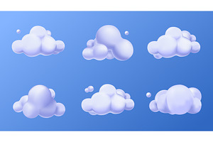 Clouds 3D Illustration, an Object Illustration by alexdndz