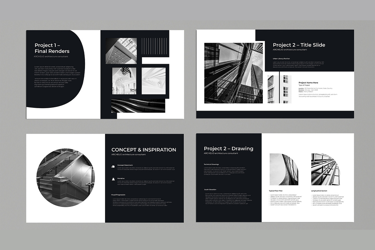 Architecture Portfolio Presentation, a Presentation Template by MightyDesign (Photo 4 of 9)