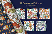 Mini Mermaid. Big Graphic Pack., a Seasonal Illustration by Red Ink (Thumbnail 6 of 10)