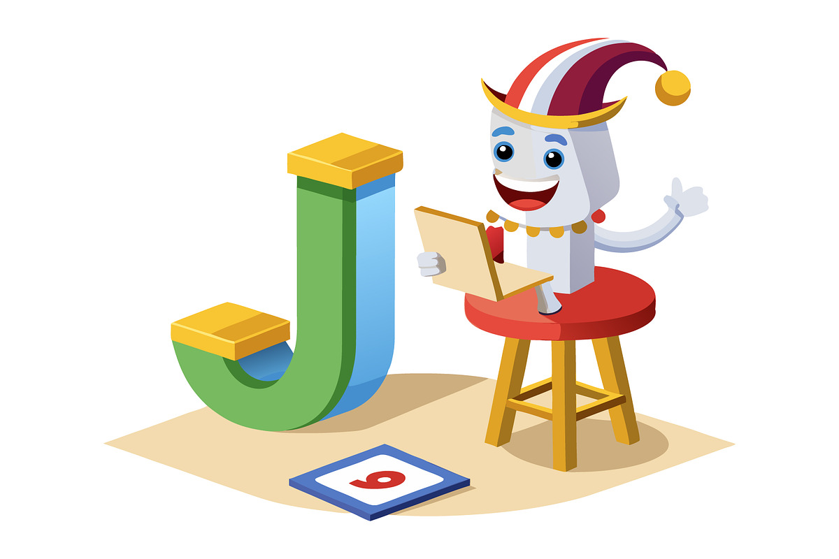 A-Z 3D Alphabet with Cute Character, a Graphic by Creative_View (Photo 19 of 28)