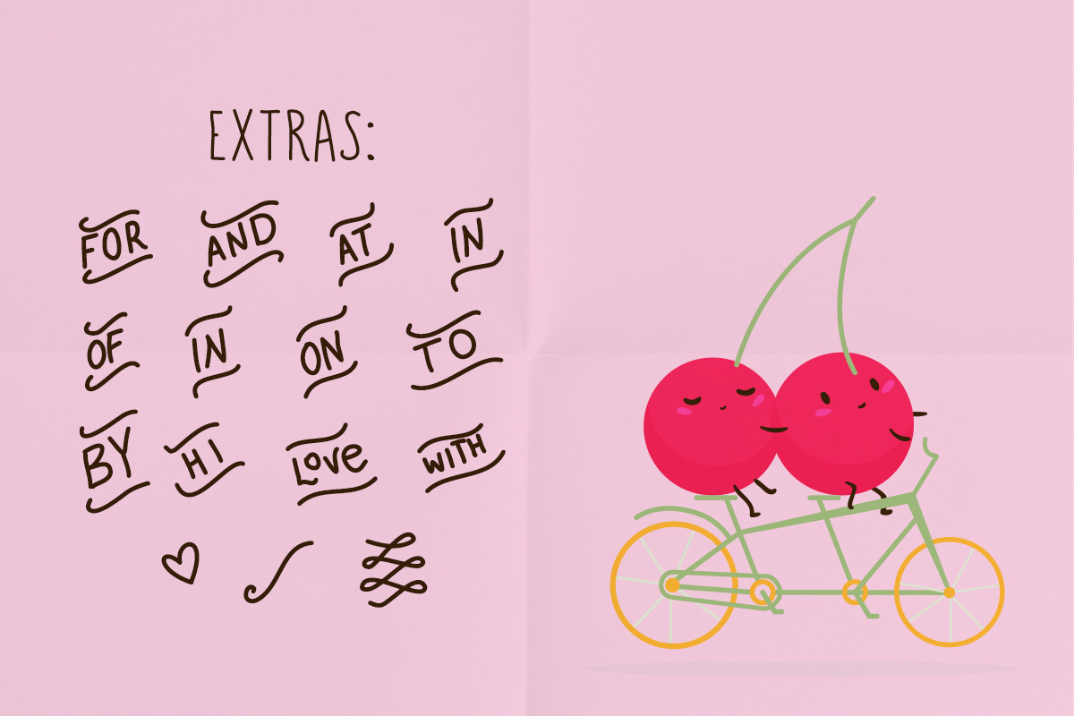 Strawberry Love: a font duo preview 5