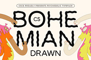 CS Bohemian Drawn, a Sans Serif Font by Craft Supply Co. (Thumbnail 1 of 8)