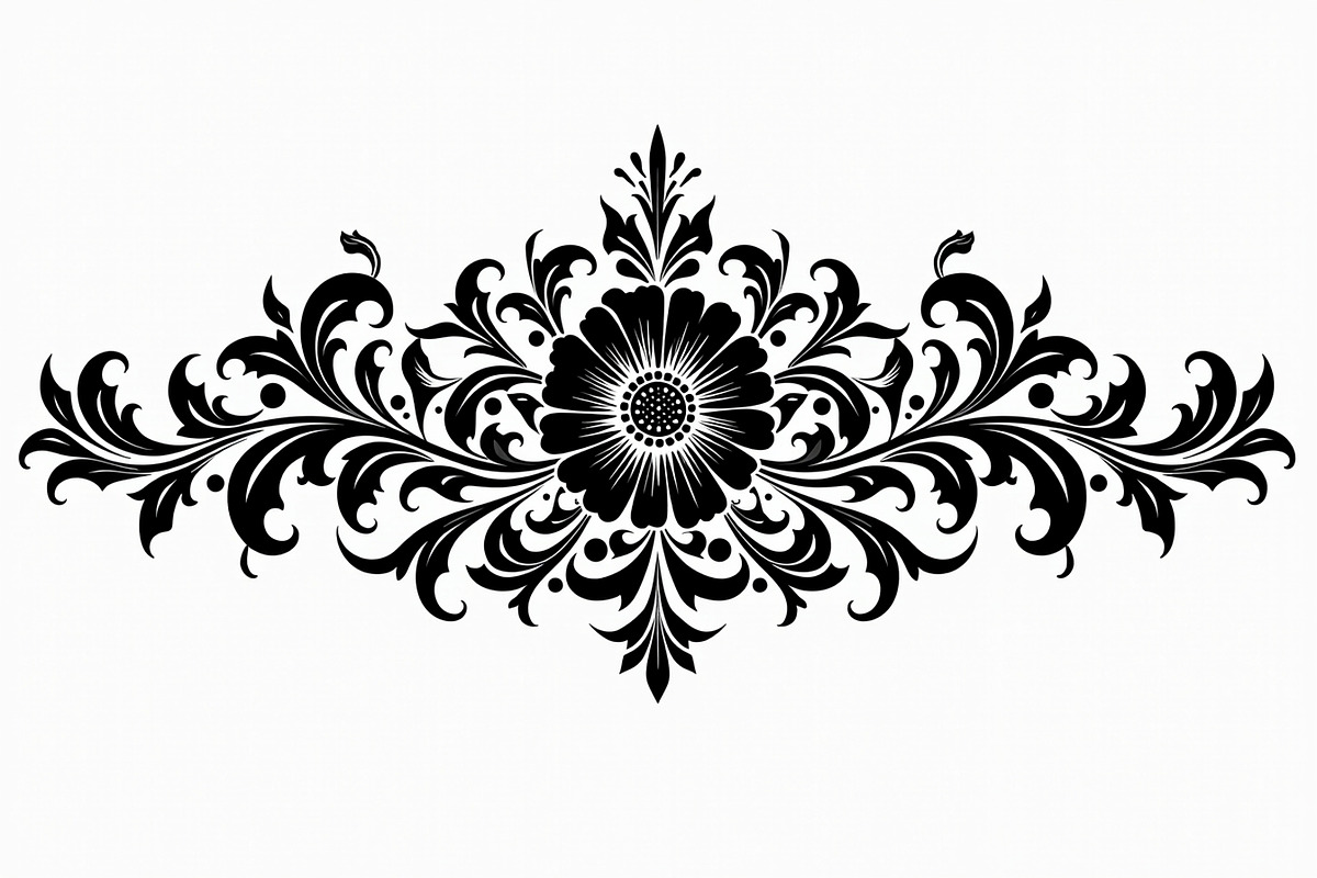 Ornamental Flower Designs, an Illustration by yasushie (Photo 12 of 20)