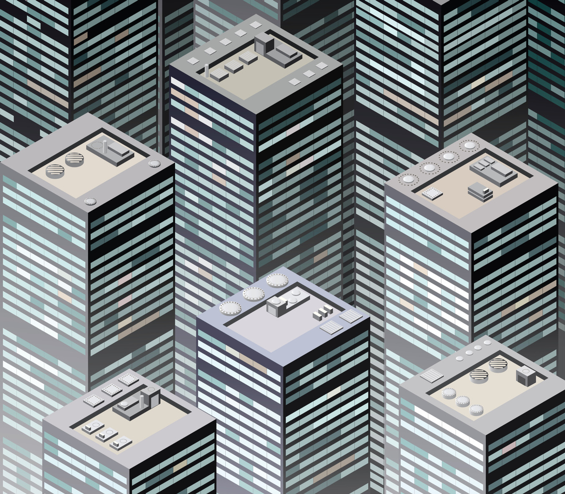 Background Of City Buildings