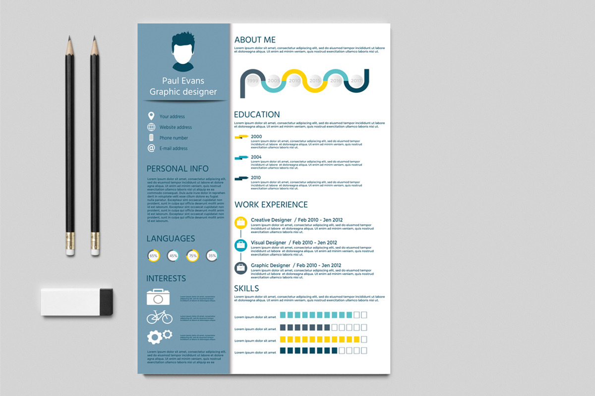 Resume template and Cover letter, a Resume Template by UTM Studio (Photo 4 of 5)
