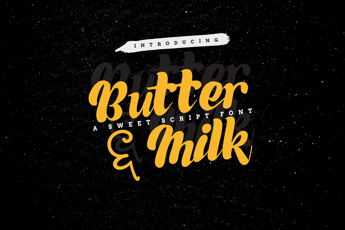Butter & Milk - A Sweet Script Font