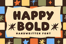 A Chunky Retro Handwritten Font